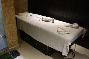 Comfortable spa therapy space